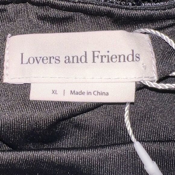 NWT Lovers and Friends Revolve Penelope Black Cocktail Dress Sz XL Host Pick - Picture 6 of 10